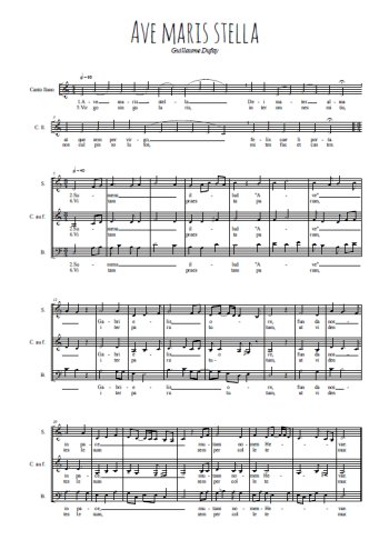 Guillaume Dufay - Ave Maria stella